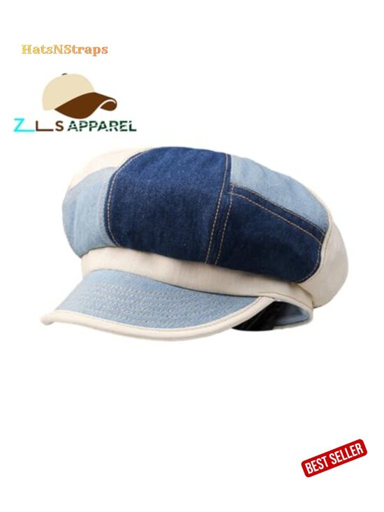 Cotton Blend Newsboy Cap Adjustable Drawstring Classic Painter Hat main image 6